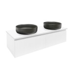 Koupelnová skříňka s krycí deskou SAT Evolution 118x30x44,8 cm bílá mat SATEVO120WMD SATEVO120WMD