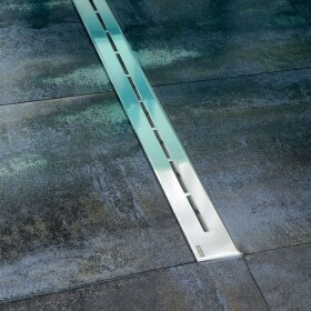 RAVAK - Runway Sprchový odtokový žlab 75 cm, do prostoru, nerez X01622