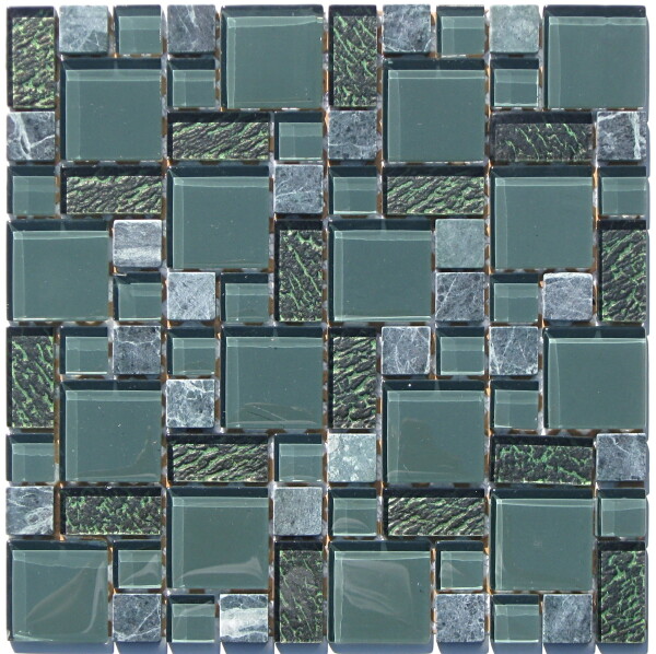 Mozaika 298x298x8mm, MARBLE GREEN CMOZ02L