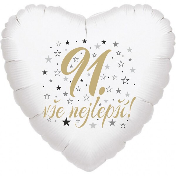 91. narozeniny balónek srdce Balonky.cz 91. narozeniny balónek srdce Balonky.cz