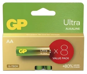 GP AA Ultra alkalická / Baterie / LR6 / 1,5 V / 8 ks (1014228000)