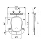 SAPHO - BELLO WC sedátko, SLIM, Soft Close, Easy Take, bílá PCS103