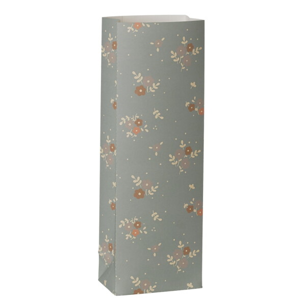 Maileg Papírový sáček Michette Blue/Grey 26,5 cm – set 5 kusů, modrá barva, papír
