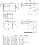 IDEAL STANDARD - Strada Umyvadlo 600x420x145 mm, s přepadem, otvor pro baterii, s Ideal Plus, bílá K0778MA