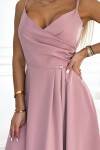 299-16 CHIARA elegantní maxi dlouhé šaty bez ramínek - BRUCE ROSE M