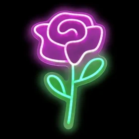 2Kids Toys LED NEON LIGHT lampička Růže (2D98132)
