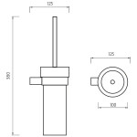 Nimco Bormo chrom toaletní wc kartáč BR 11094W-26 BR 11094W-26