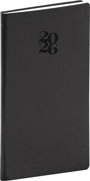 Týdenní diář 2026 NOTIQUE kapesní - Essenza káva, 9 x 15,5 cm
