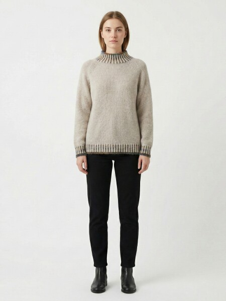 HOSH Svetr Nordic Velikost: UNI, Barva: Béžová