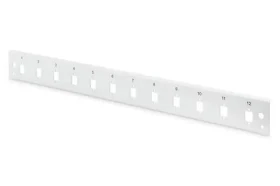 Digitus Čelní panel spojkové skříně 12x LC Duplex / Krycí panel / 1U / rychloupínací / šedý (DN-96206-QL)