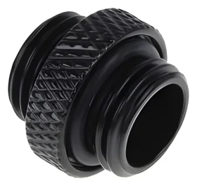 Alphacool Eiszapfen dvojitá vsuvka černá / Spojka / G1/4 AG - G1/4 AG / pro měkké hadice (17399)