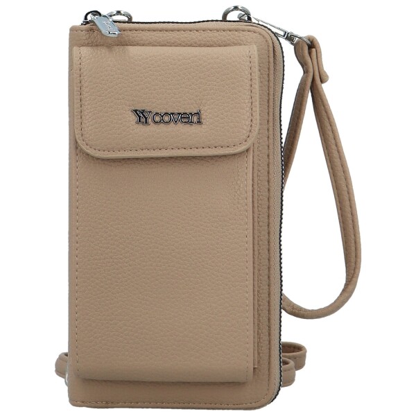 Stylová dámská crossbody peněženka Coveri Berllys, béžová