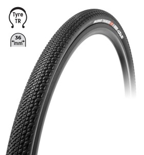 Plášť TUFO Gravel THUNDERO 700 x 36C, bezdušový, černý