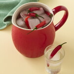 Ib Laursen Džbán Mynte Strawberry 2,5 l, červená barva, keramika