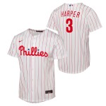 Nike Dětský dres Philadelphia Phillies MLB Bryce Harper #3 Replica Pinstripe (YOUTH)