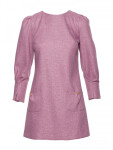 M870 Tweed mini šaty - marsala EU XXL
