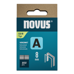 Novus tenké, drátové sponky typ A, 53 F/8 mm, Super Hard, 800 ks