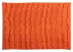 MSV CHENILLE koupelnová předložka 60 x 90 cm oranžová / polyester / protiskluzová