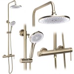 REA - Sprchový set Foss Clif Brush Gold REA-P3913