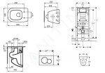 GEBERIT - Duofix Set předstěnové instalace, klozetu a sedátka Ideal Standard Tesi, tlačítka Sigma30, bílá/chrom 111.300.00.5 NF5