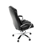 Kancelářské křeslo, houpací mechanismus, černá ekokůže, KA-F1385 BK