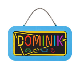 Neonová cedulka se jménem - Dominik - Albi