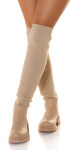 Sexy Fashionista Overknees barva BEIGE velikost 40