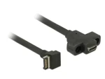 Delock kabel s montáží na panel USB 3.1 Gen 2 key A 20 pin samec USB 3.1 Gen 2 USB Type-C samice 45 cm (85326-DE)