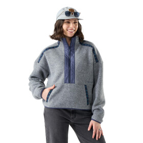 Dámská merino mikina SMARTWOOL Women's Second Cut Fleece 1/2 Zip, Light Navy velikost: S