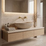 REA - Podomítková vanová baterie Venti Brush Gold REA-B9644