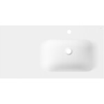 MEXEN - Vela umyvadlo zapuštěné do desky pravá 91 x 46,5, bílá mat 25239001P
