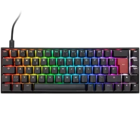 Ducky Mecha Pro Cherry MX-Red černá / herní klávesnice / podsvícená / mechanická / drátová USB-C / DE (DKME2167ST-RDEPDAAT2)