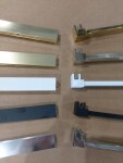 Erga Paris, U-profilová lišta pro sprchové zástěny o tloušťce skla 8mm, délka 200cm, zlatá lesklá, ERG-V02-PARIS-PROFILE-GD