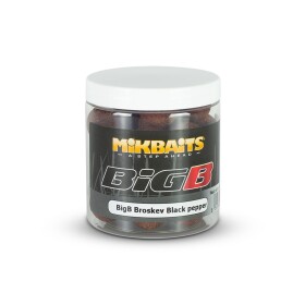 Mikbaits Boilie Big Balance 250ml - BigB Broskev Black pepper 24mm,Mikbaits Boilie Big Balance 250ml - BigB Broskev Black pepper 24mm