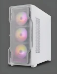 Nanoxia DS-9 ARGB Airflow bílá / PC skříň / Midi Tower / Tvrzené sklo / USB-C / ARGB podsvícení (DS-9ARGB-W)
