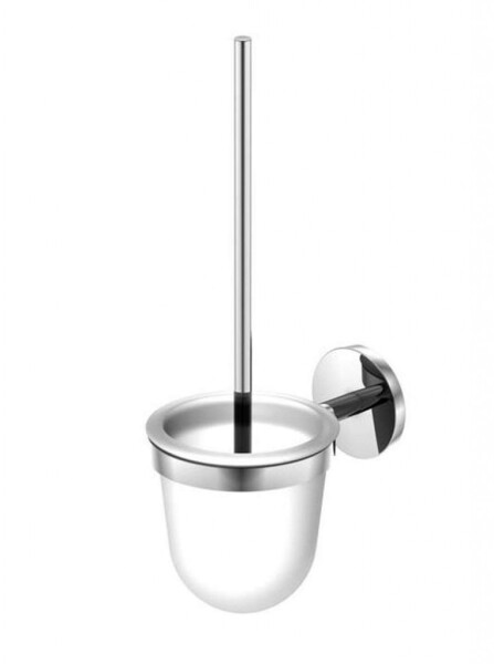 STEINBERG - 650 WC štětka nástěnná s držákem, bílé sklo/chrom 650 2911