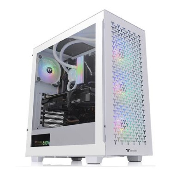 Thermaltake TOWER ATX V350 TG ARGB AIR SNOW White / ATX / 1x UBS C 3.2 / 2x USB 3.0 / Bez zdroje / průhledná bočnice (CA-1S3-00M6WN-03)