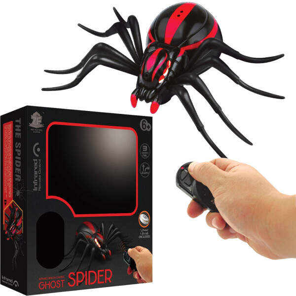 R/C Pavouk s biomimikry a svítícíma očima - červený - Sparkys