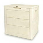 Zahradní úložný box 56x43x53cm, plast, béžová, AZB-G2035 CRM
