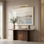 Koupelnové nástěnné LED svítidlo APP1874-1W 80cm GOLD OSW-66029