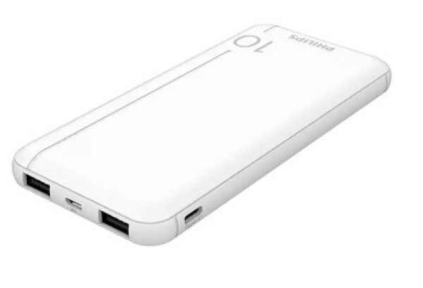 Philips DLP1810NW/62 bílá / Powerbank / 10000 mAh / 2x USB-A (DLP1810NW/62)