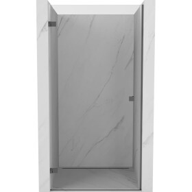 MEXEN/S - Lunar-B sprchové dveře křídlové levé 65 cm, transparent, grafit metal 832-065-000-95-00-L