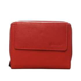 Menší dámská kožená peněženka Susi červená