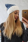 Paris fleecová čepice K212 denim+white UNI