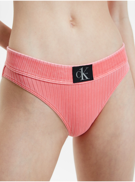 Korálový dámský spodní díl plavek Calvin Klein Underwear - Dámské