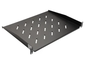 Equip 19" police černá / Police pro rack / 1U / pevná / hloubka 350 mm / nosnost 20 kg (328001)