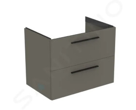 IDEAL STANDARD - i.Life B Umyvadlová skříňka 80x63x51 cm, 2 zásuvky, šedý matný křemen T5272NG