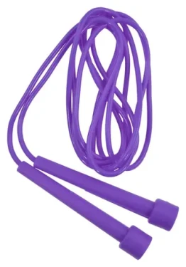 LIFEFIT Švihadlo SPEED ROPE 280 cm fialové / PVC lano / plastové rukojeti / nastavitelná délka