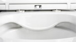 DEANTE - Kulatá bílá WC mísa, se sedátkem, bez okraje CGRD6ZPW