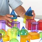 TickiT Geometrické tvary průhledné (36 ks)